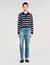 Striped polo jumper