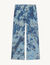 Tie-dye velvet trousers