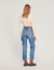 Ripped straight-leg jeans