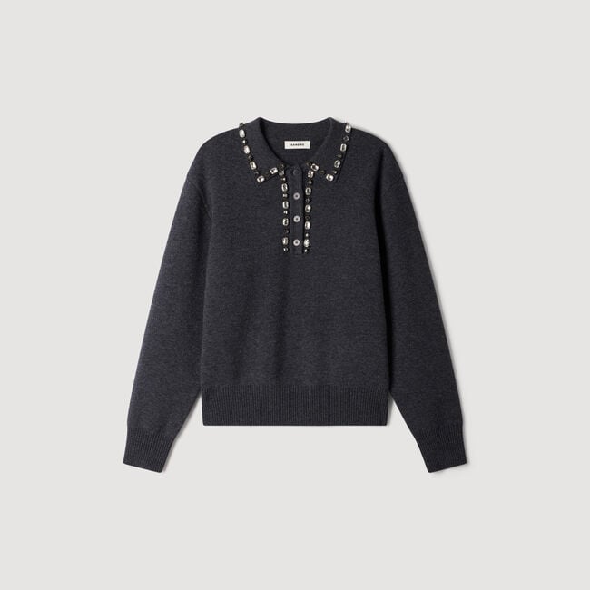 Jewellery polo-neck jumper - Women | Sandro