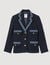Tweed jacket with contrasting trim