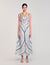 Spiral-motif maxi dress