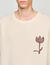 Wool jumper with flower detail