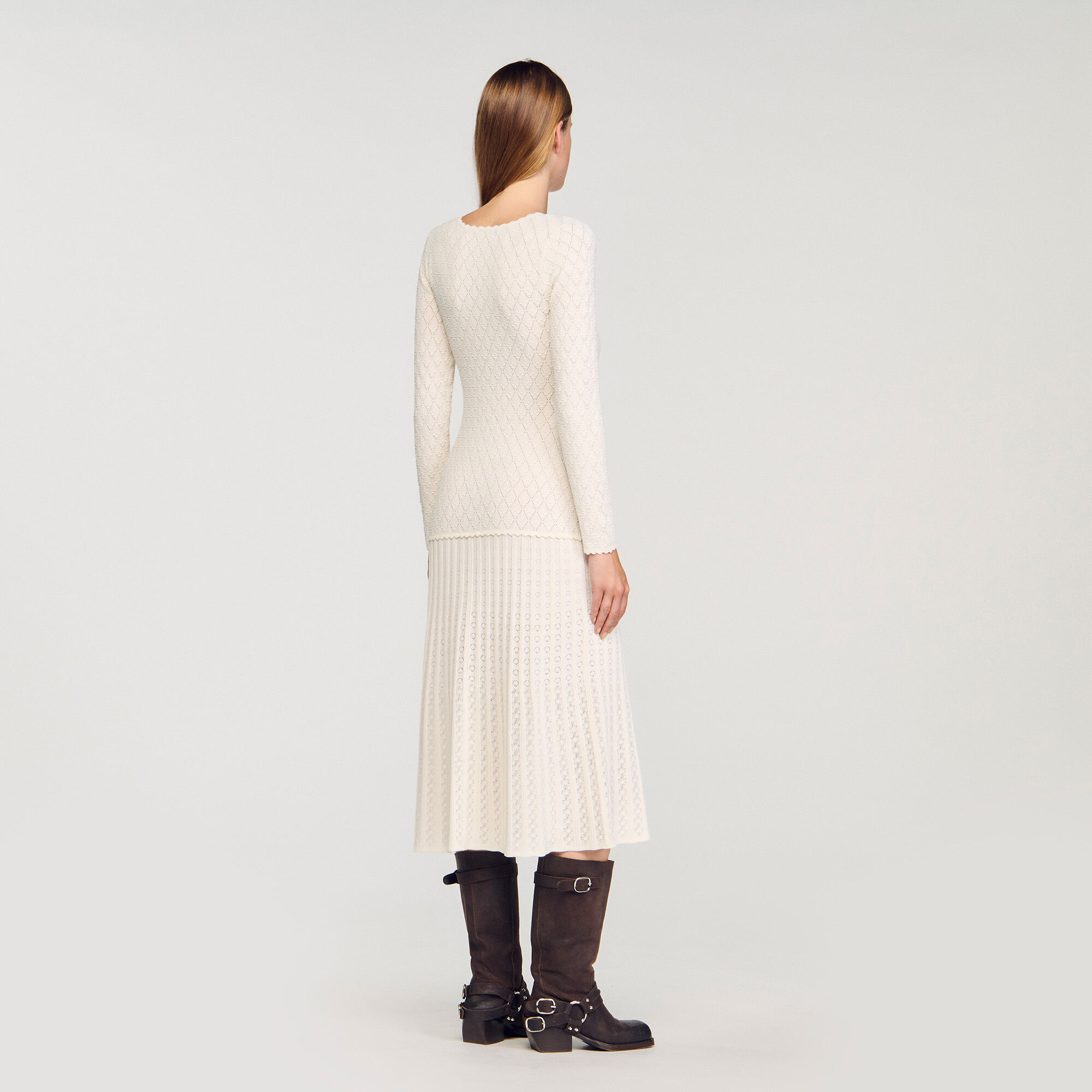 Fancy knit maxi dress