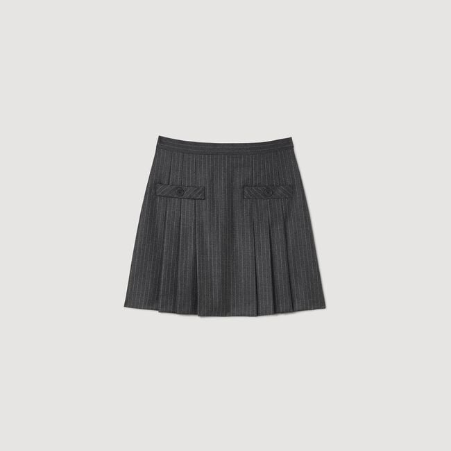 Short striped skirt