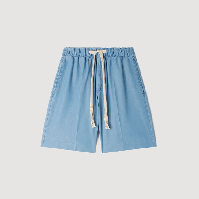 Faded cotton shorts