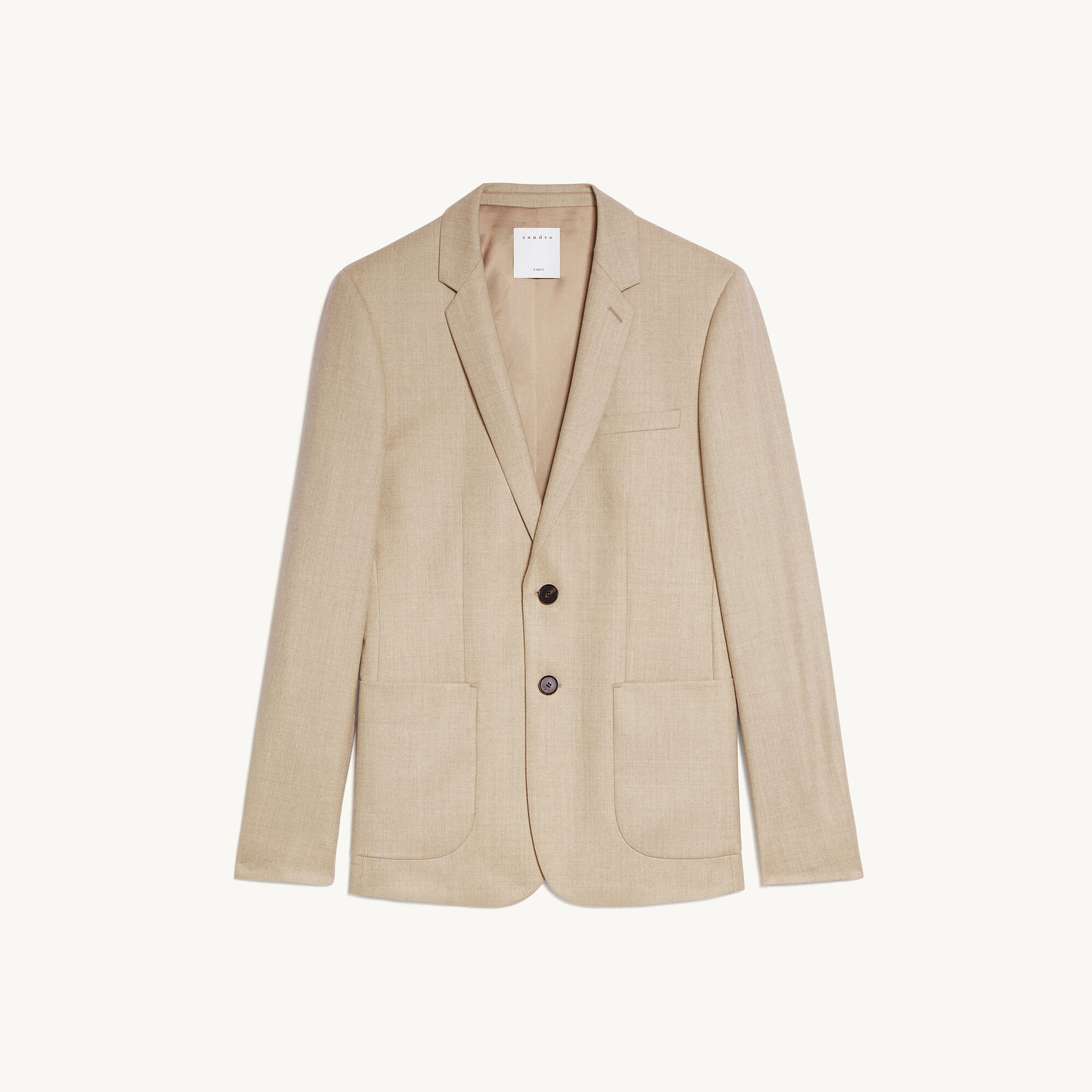 Flannel suit jacket