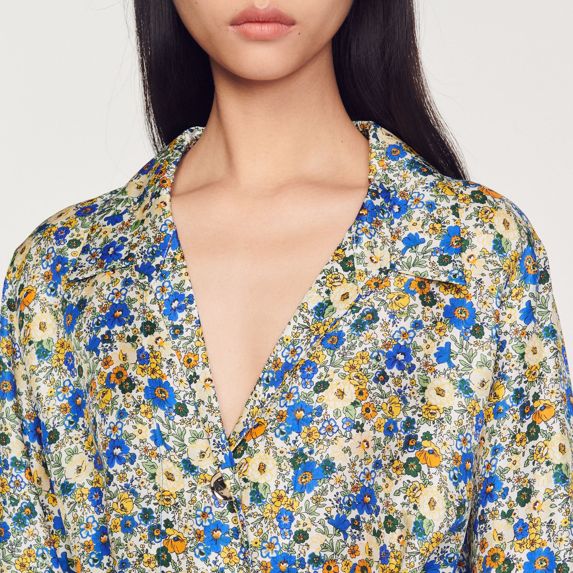 Short dress with Blossom print
