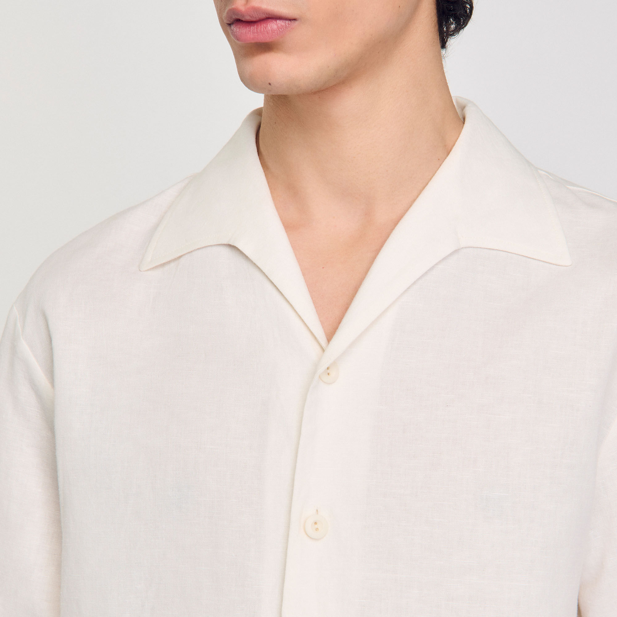 Cotton and linen shirt