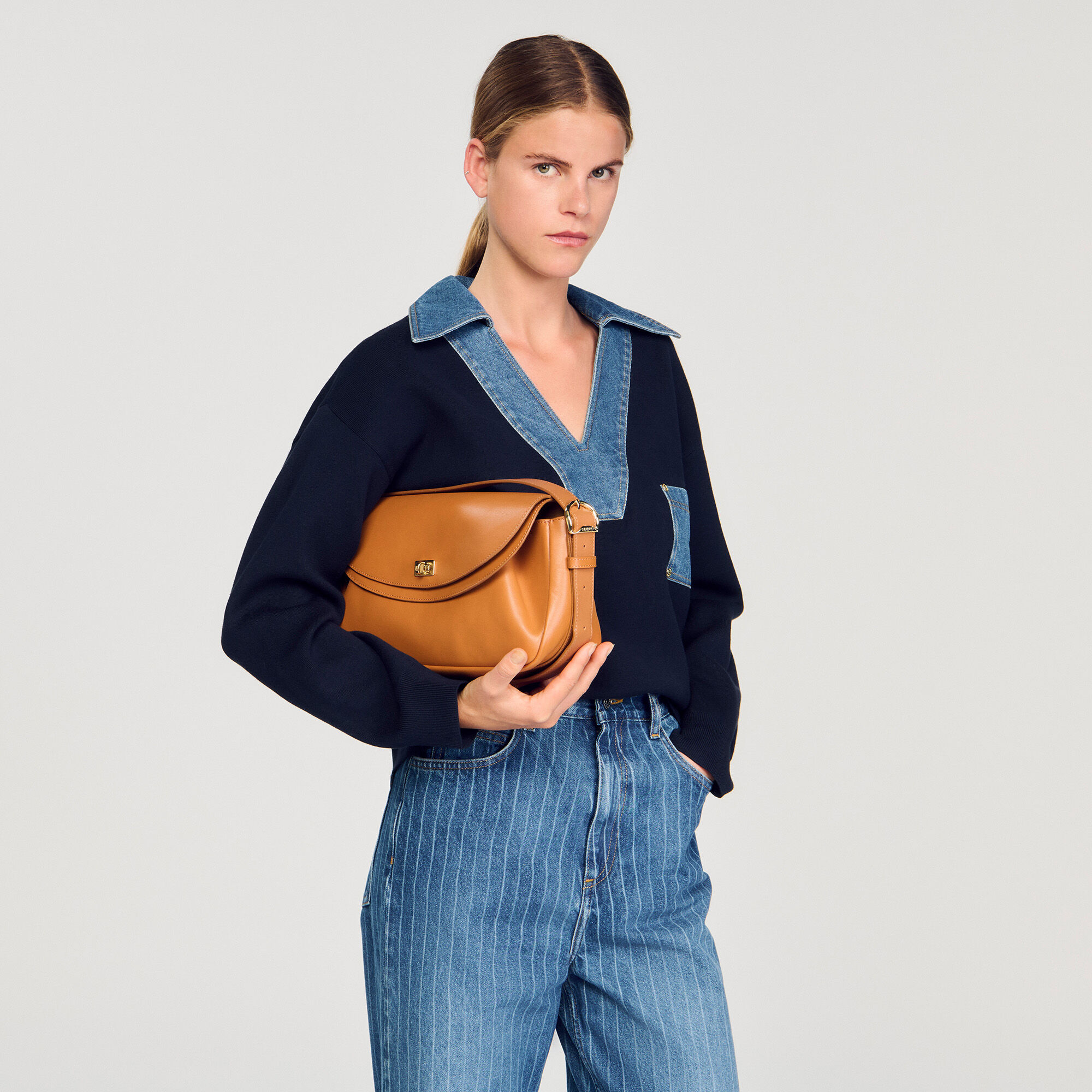 Le Mambo plain leather bag