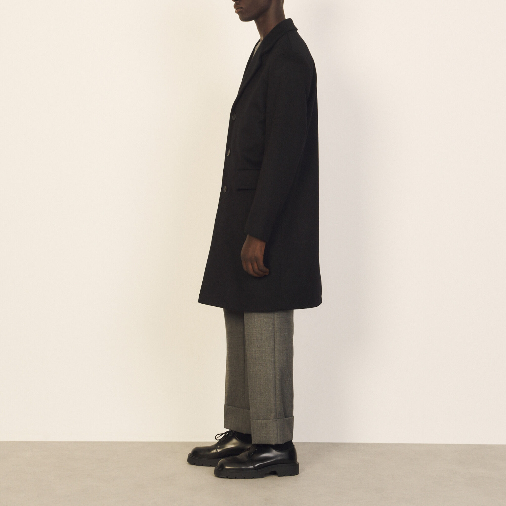 Wool and cashmere coat