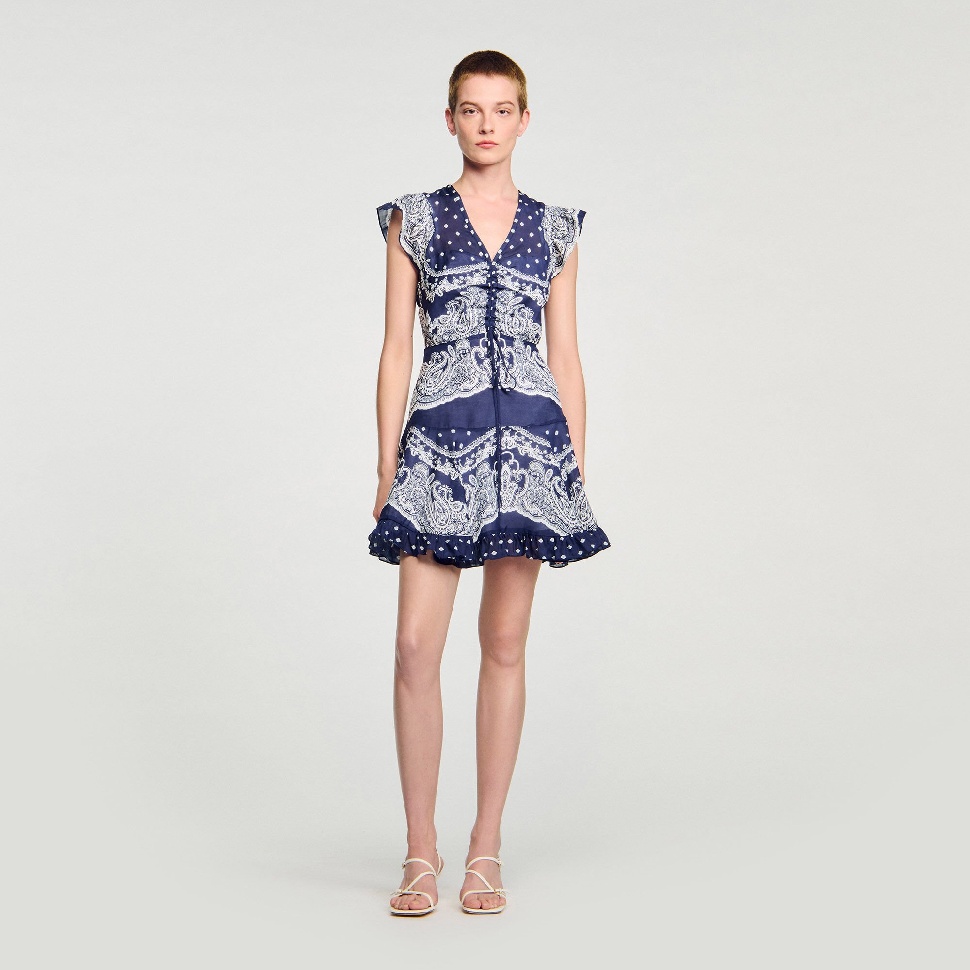 Short bandana-motif dress