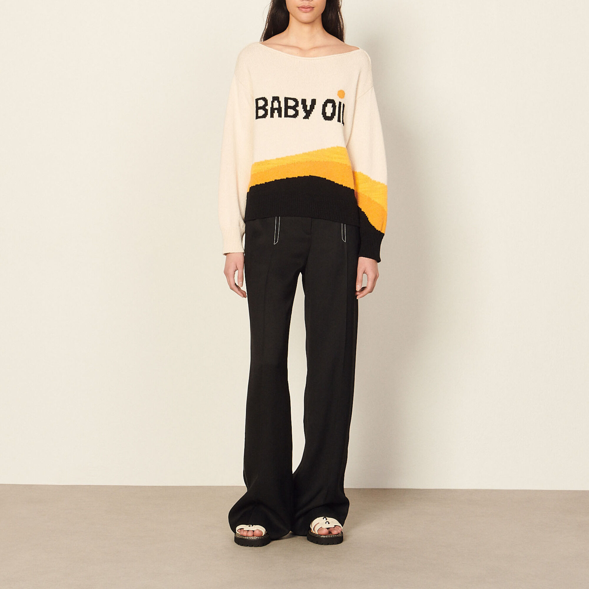 Graphic sweater