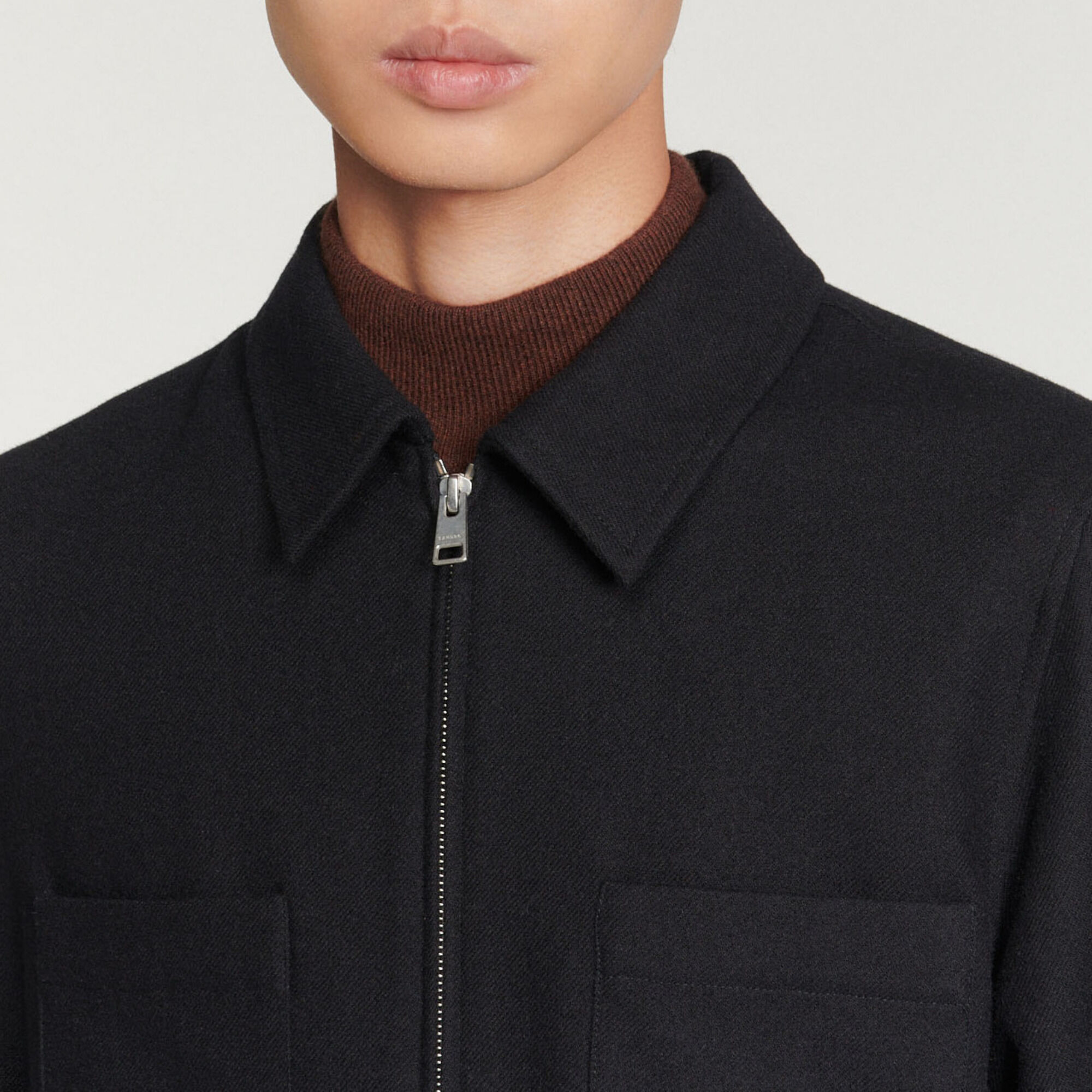 Wool overshirt