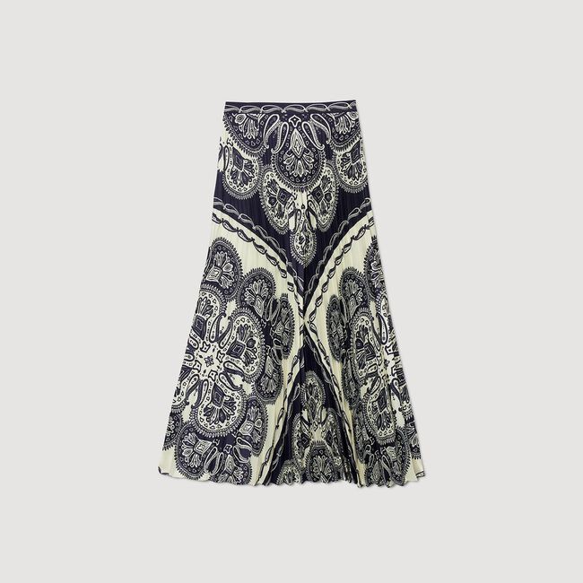 Floaty bandana-print maxi skirt