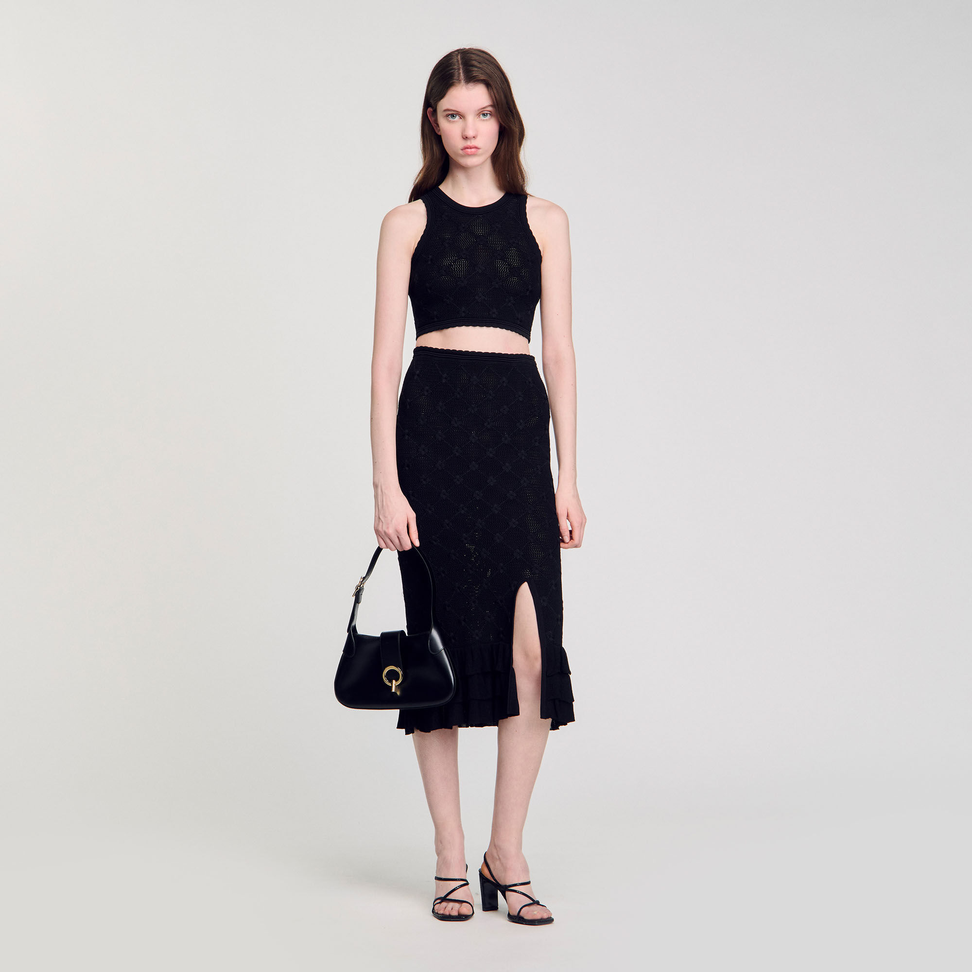 Decorative knit top