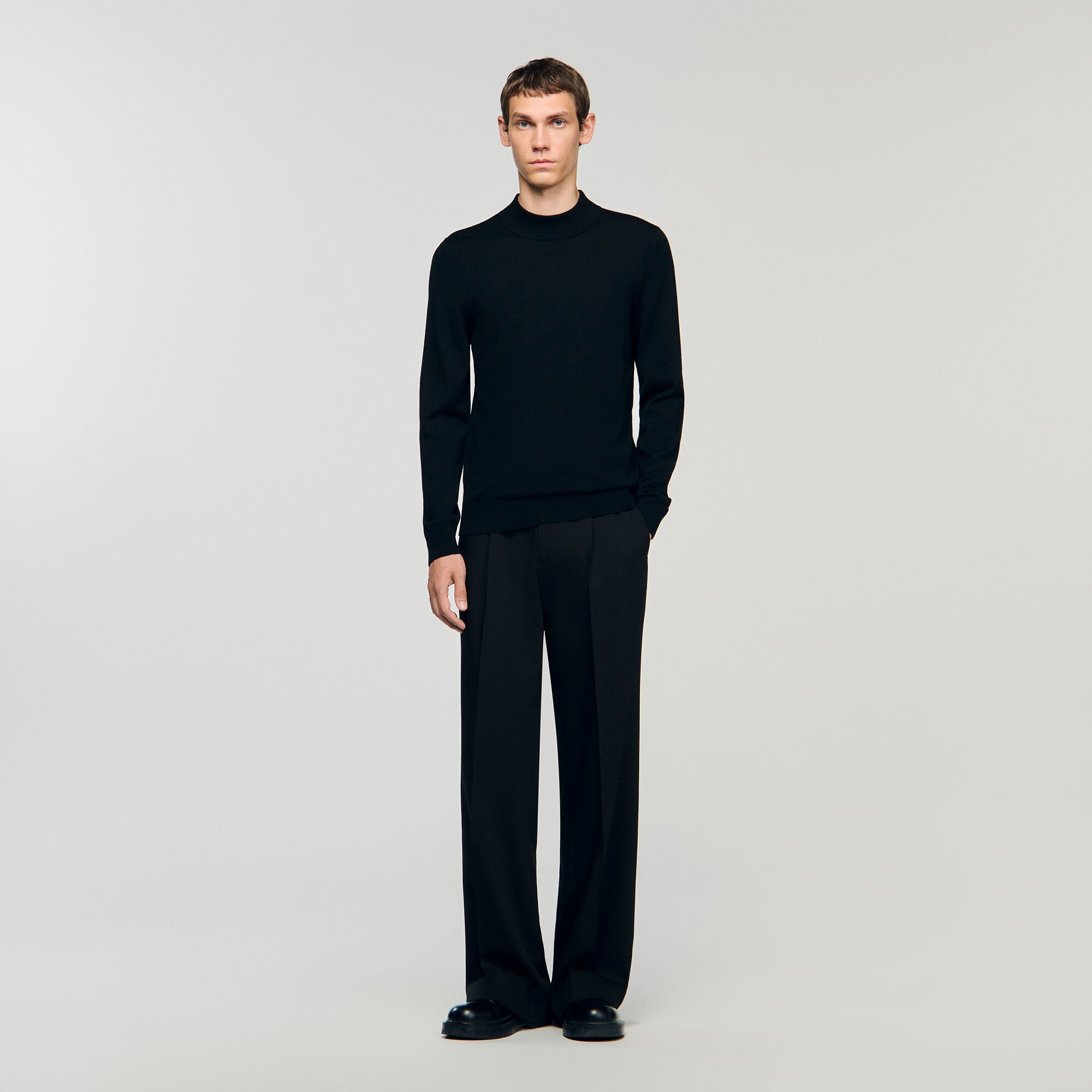 Funnel neck sweater