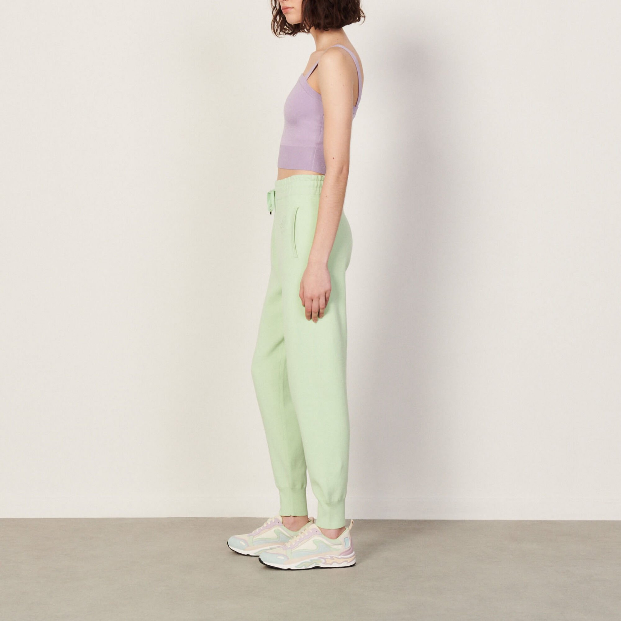 Knit jogging bottoms