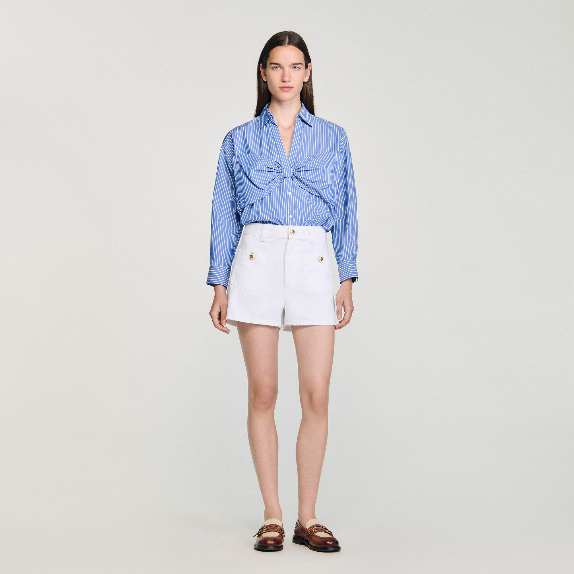 Oversized bow shirt