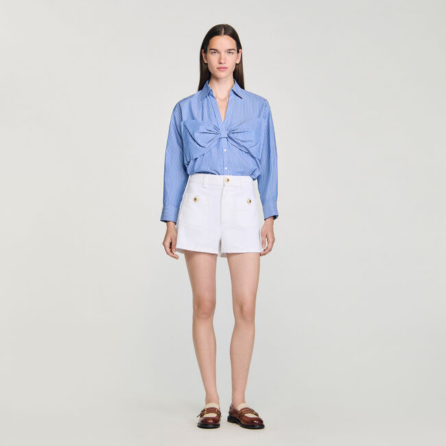 Oversized bow shirt