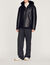 Hooded sheepskin jacket