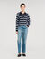 Striped polo jumper