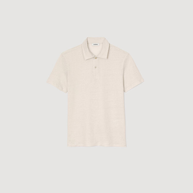 Linen polo shirt
