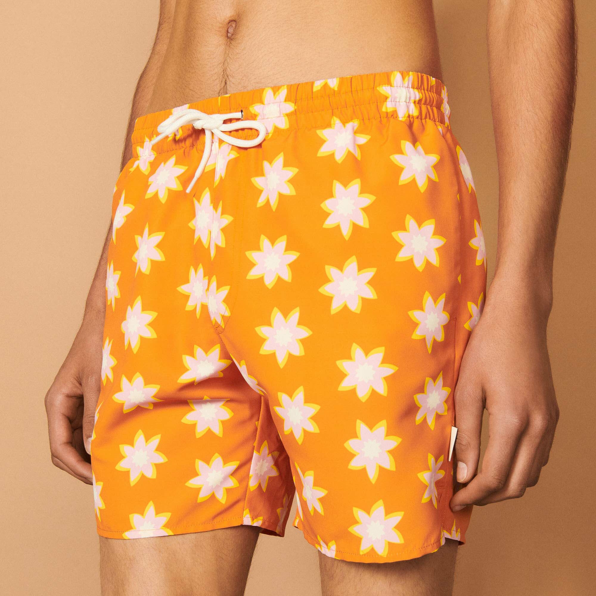 Floral print swim shorts