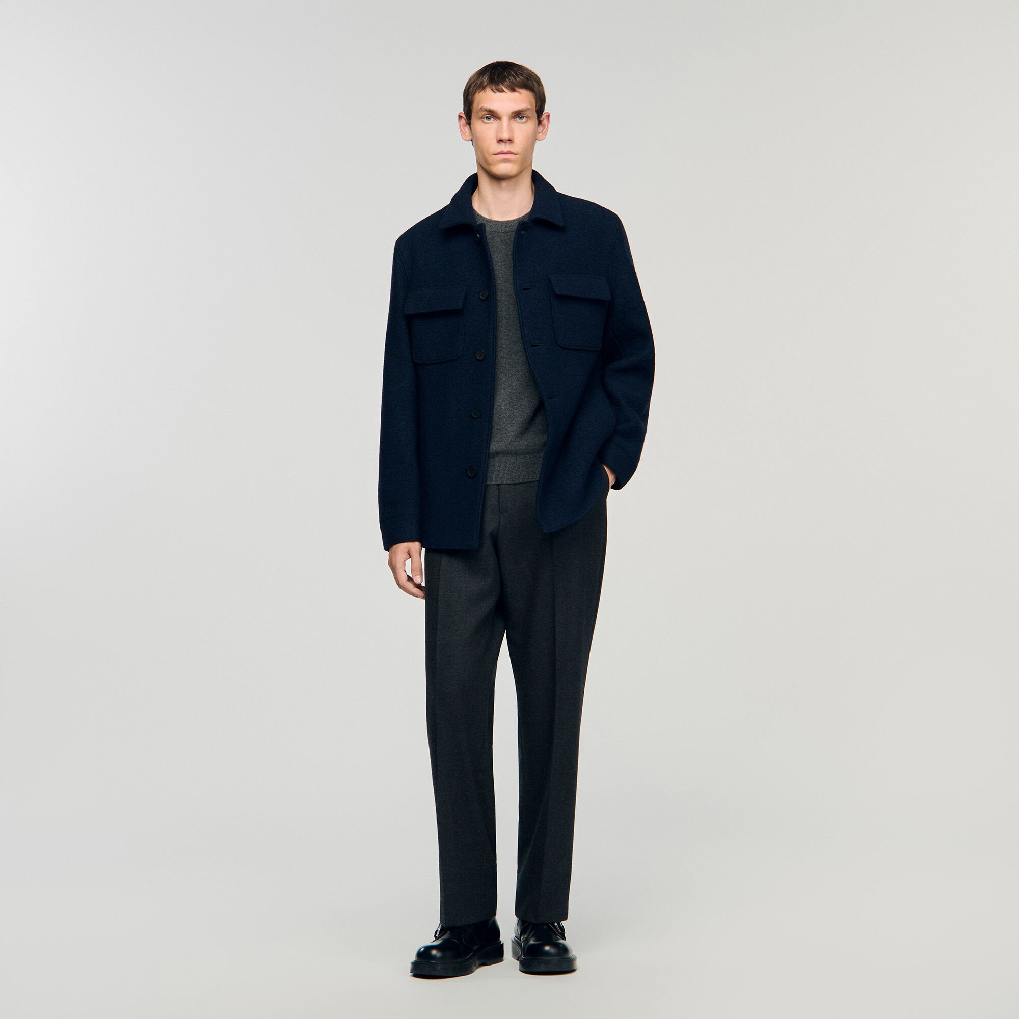 Wool overshirt