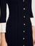 Two-tone knit maxi dress