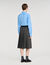 Long pleated rhinestone skirt