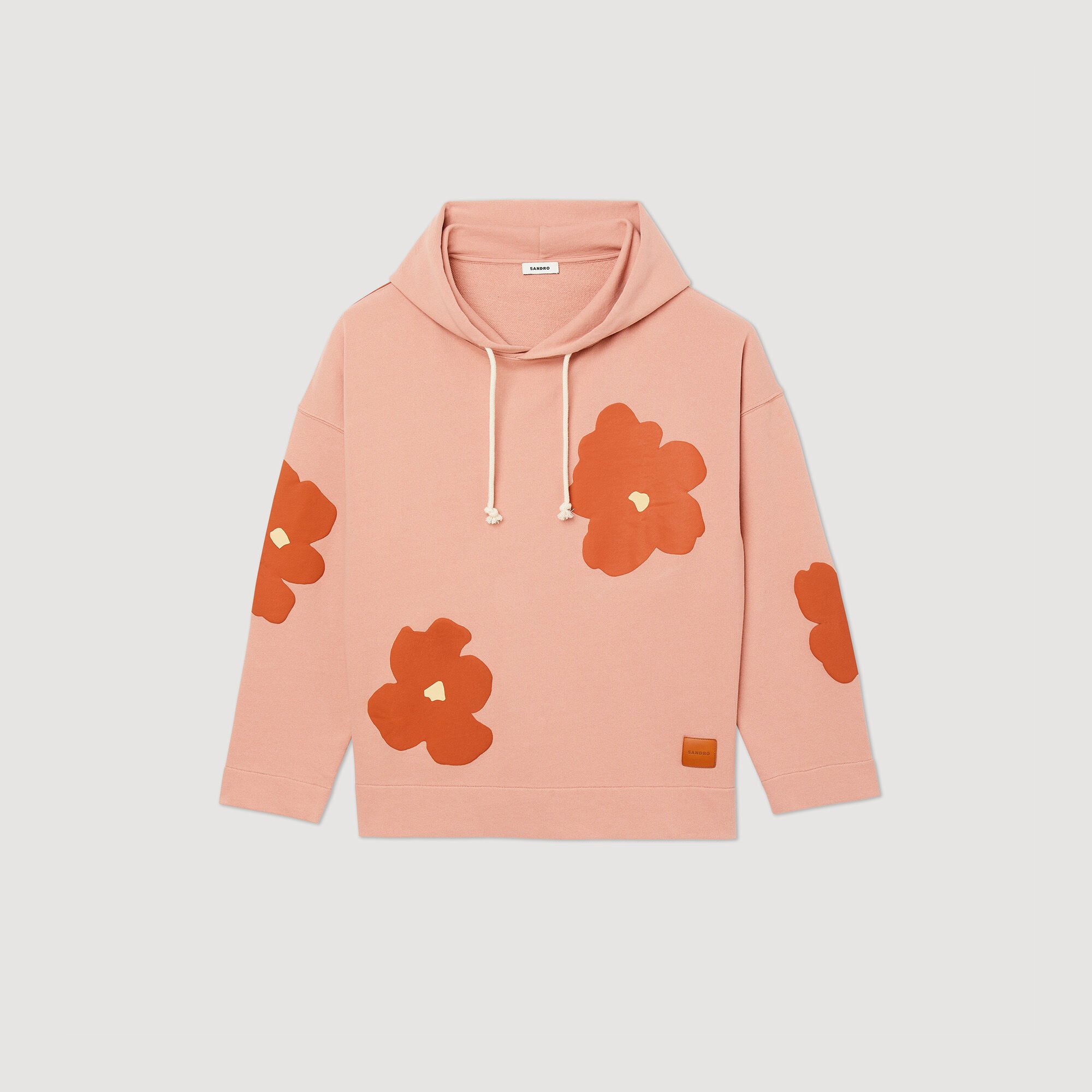 Floral pattern hoodie