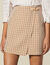 Short checked skirt