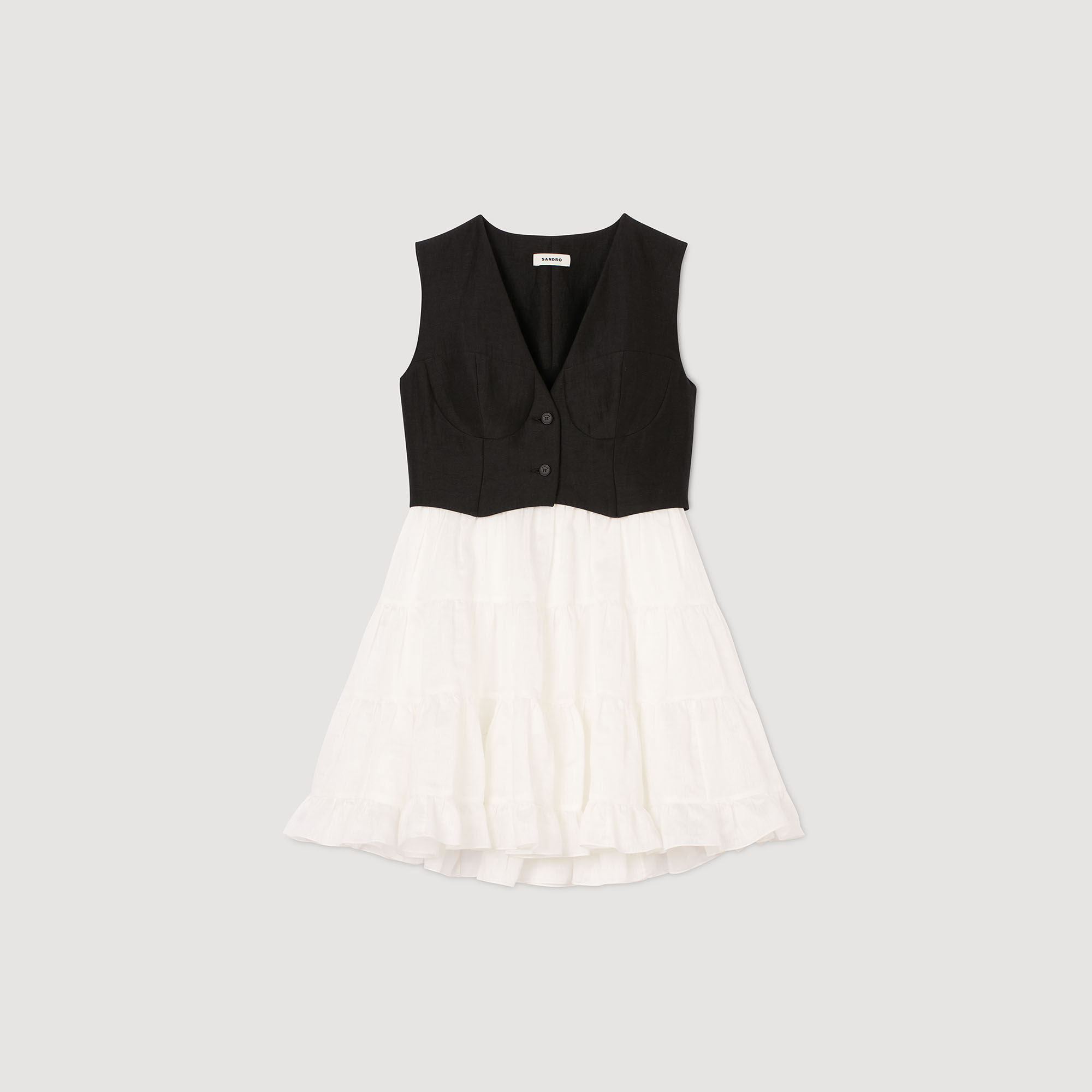 Two-tone short dress