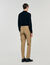 Elasticated straight-leg trousers