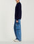 Cotton and silk sweater