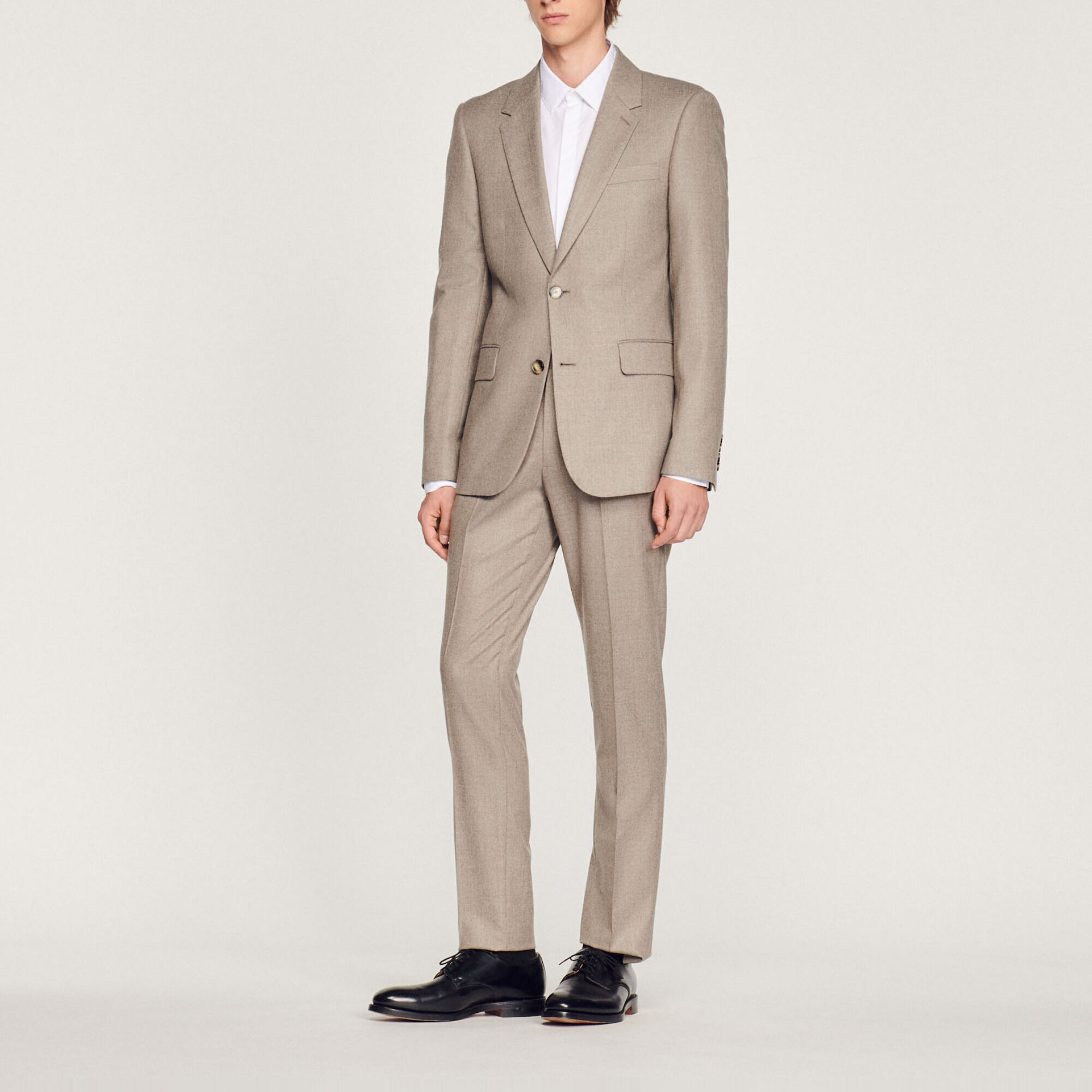Flannel suit jacket