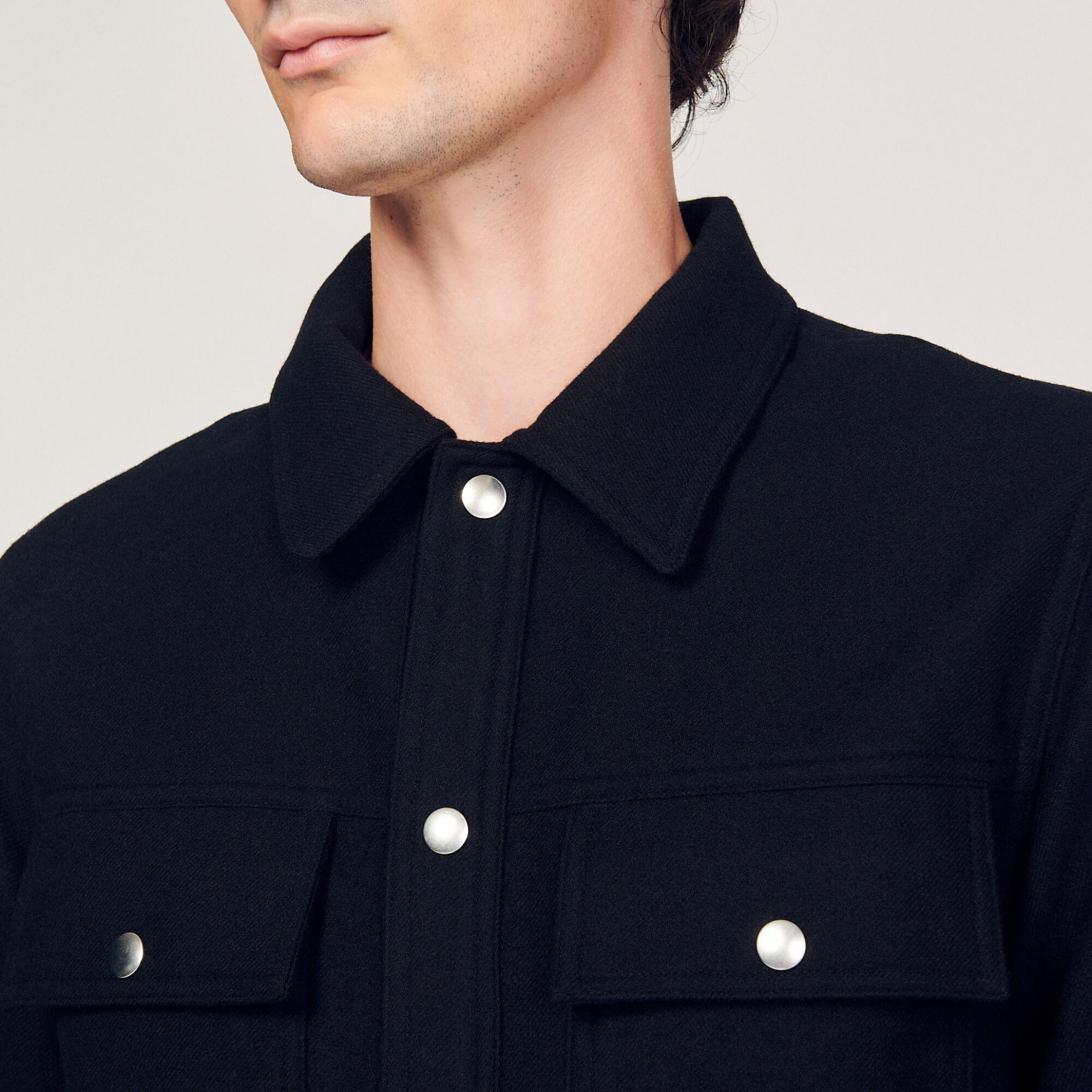 Wool overshirt