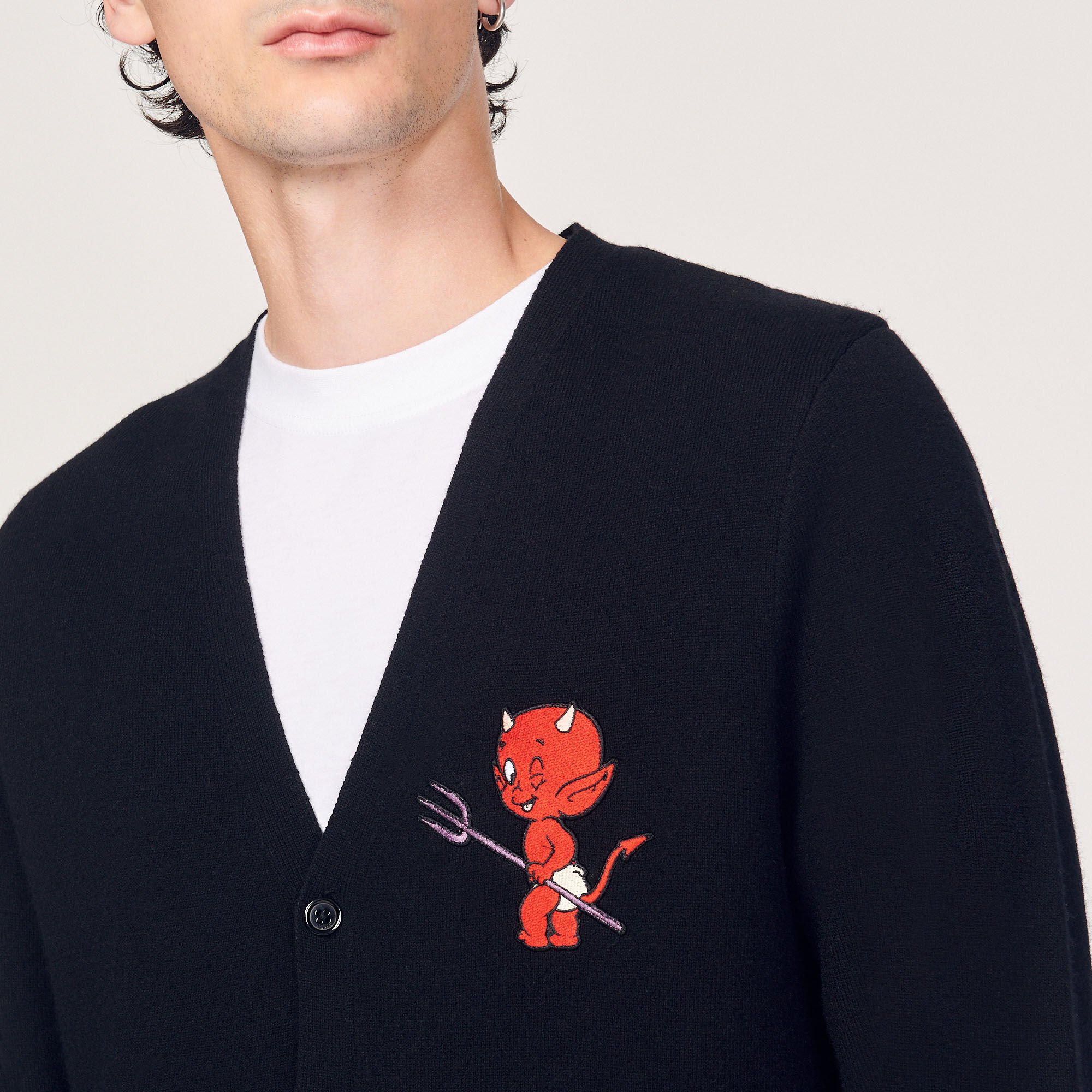 Wool and cashmere Hot Stuff cardigan
