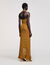 Long knit dress with fringes