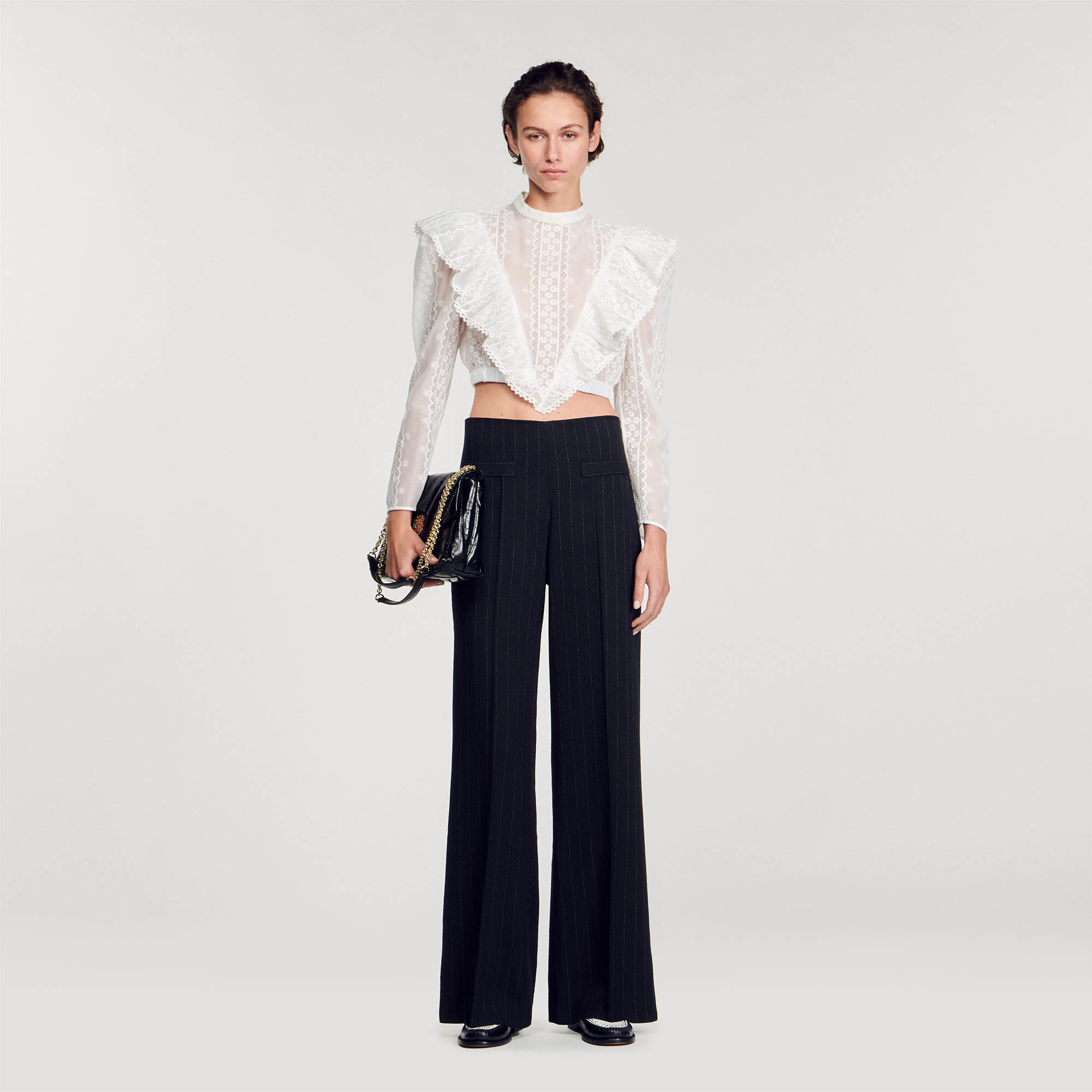 Sandro high waisted pants hotsell