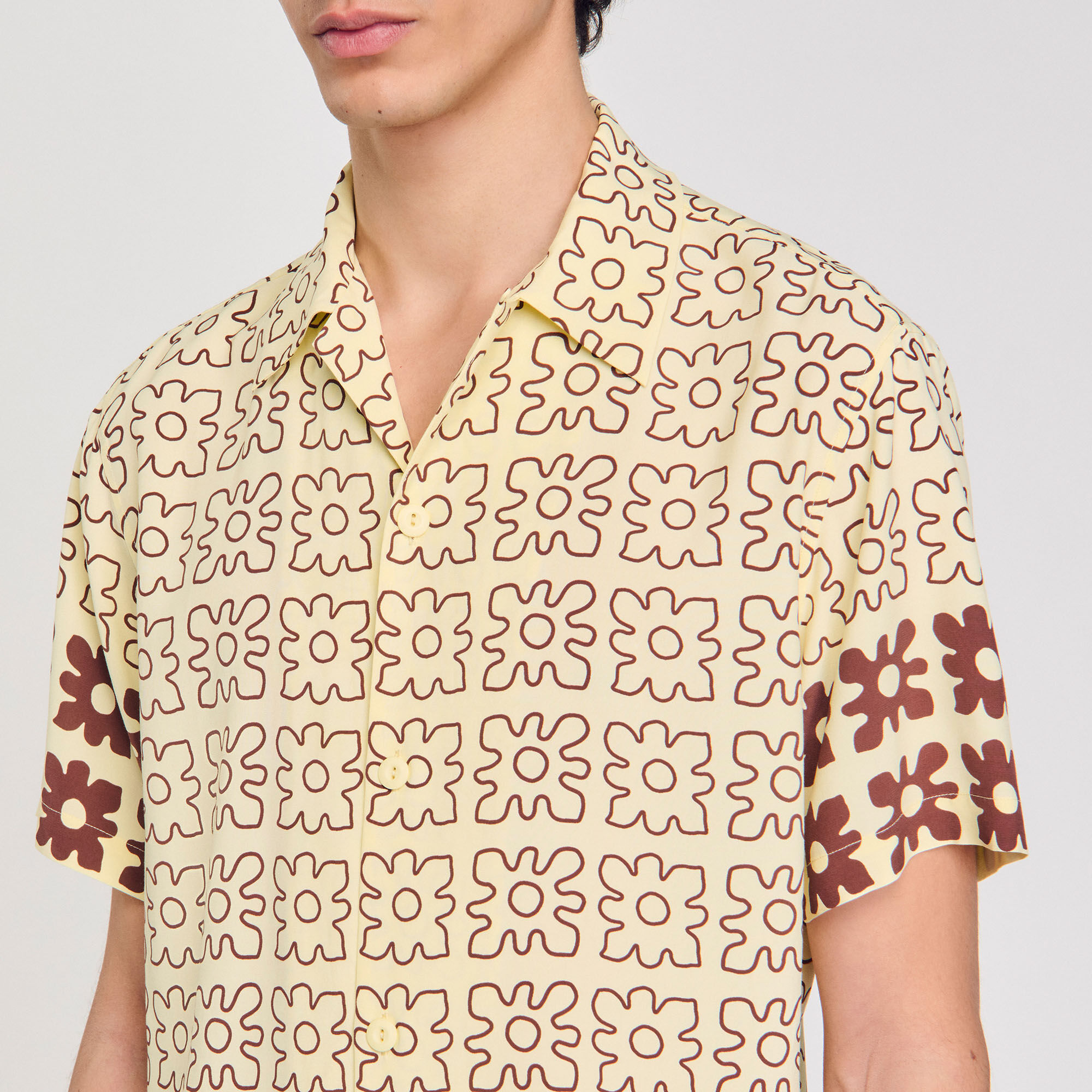 Floral motif shirt