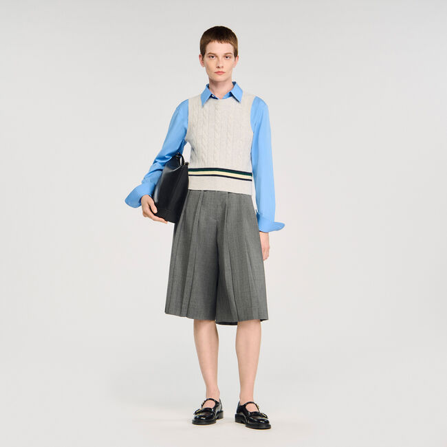 Sleeveless short jumper
