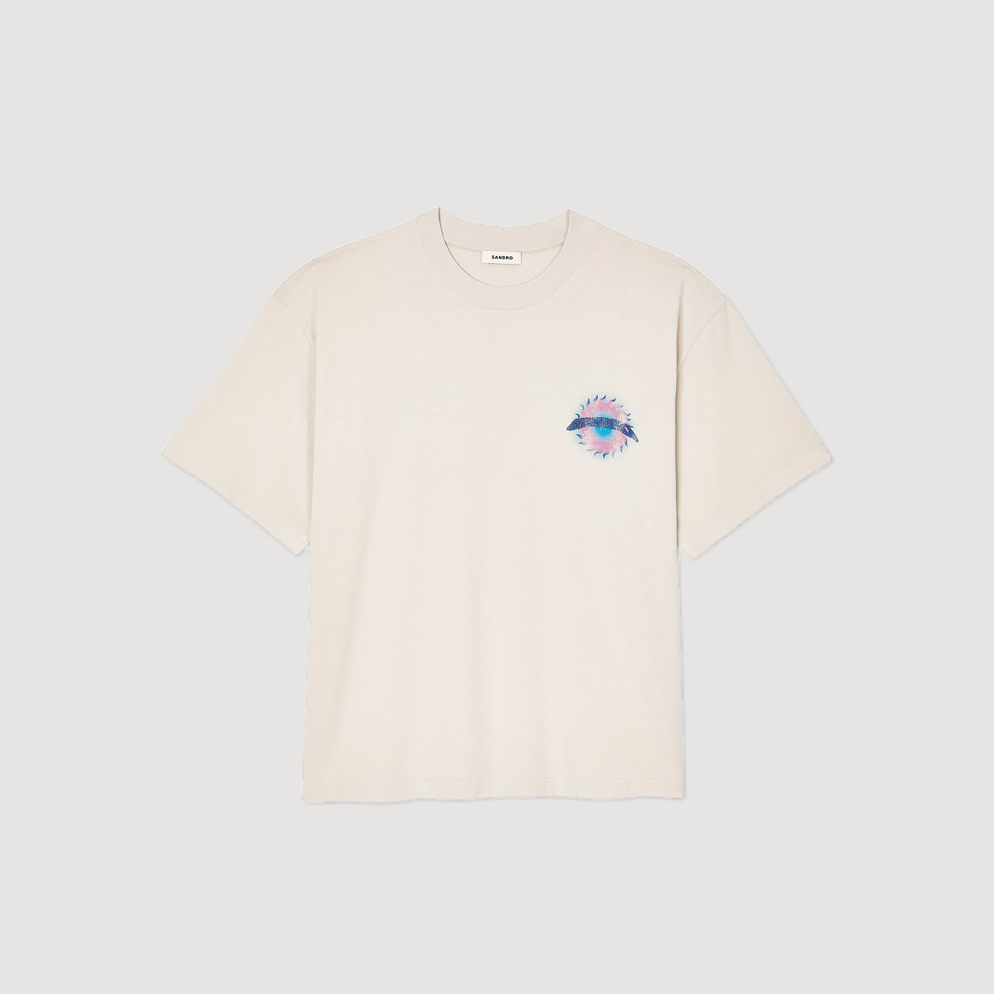 Sun motif T-shirt