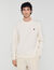 Oversized sweatshirt with leather patch