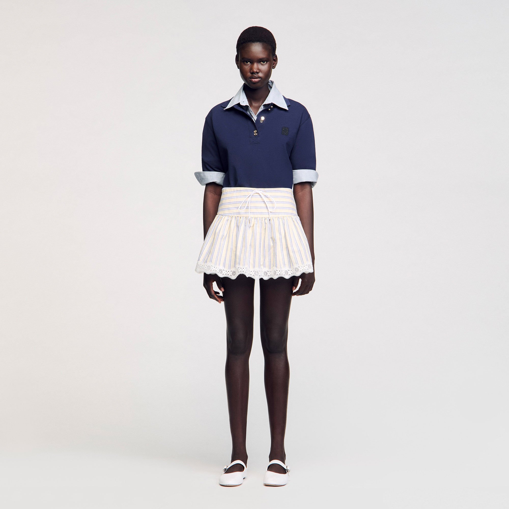 Striped skort