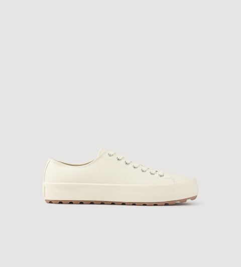 Low-top canvas trainers