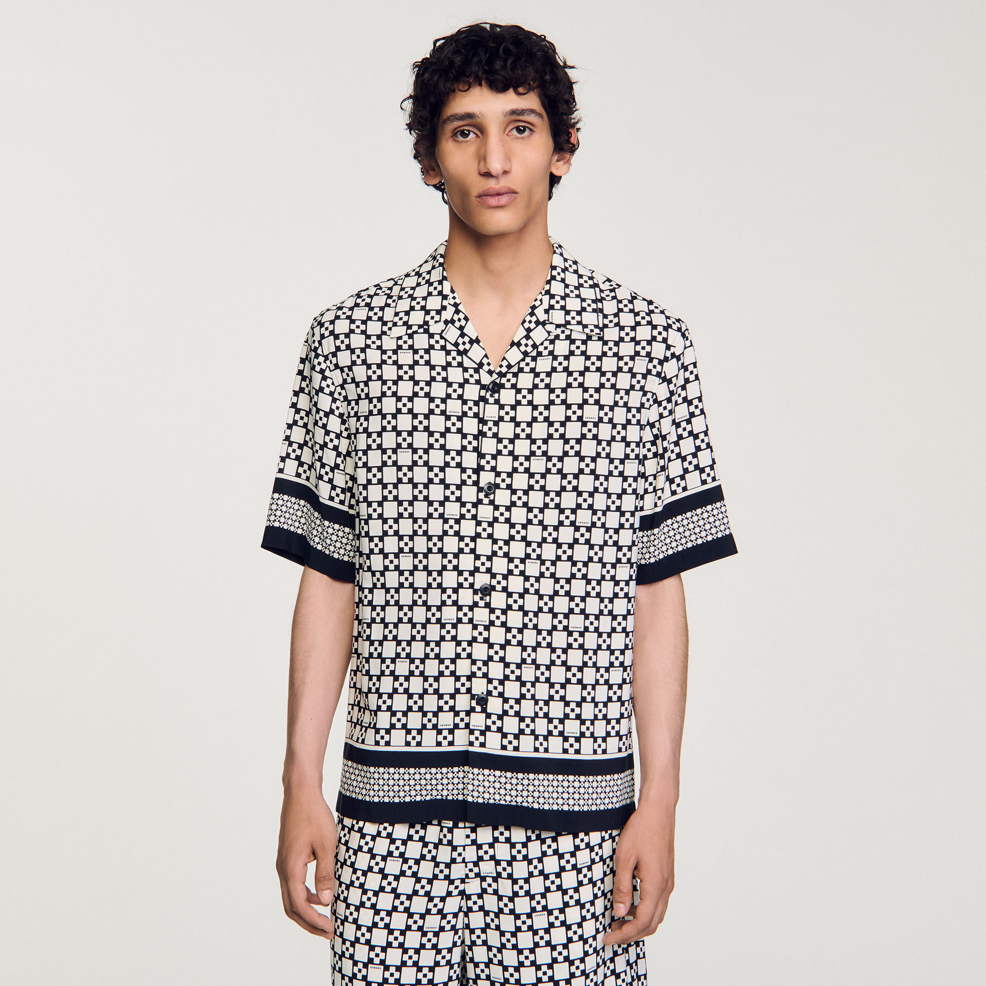 Square Cross short-sleeved shirt