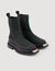 Leather Chelsea boots with notched sole