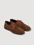 Suede lace-up boat shoes